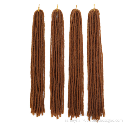Dreadlock 100% Synthetic Extensions Crochet Hair Locs Natural Faux Locs Crochet Braids Braid Hair